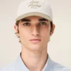 Beige and White Bicolor Cotton Ami Paris Cap