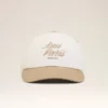 Beige and White Bicolor Cotton Ami Paris Cap