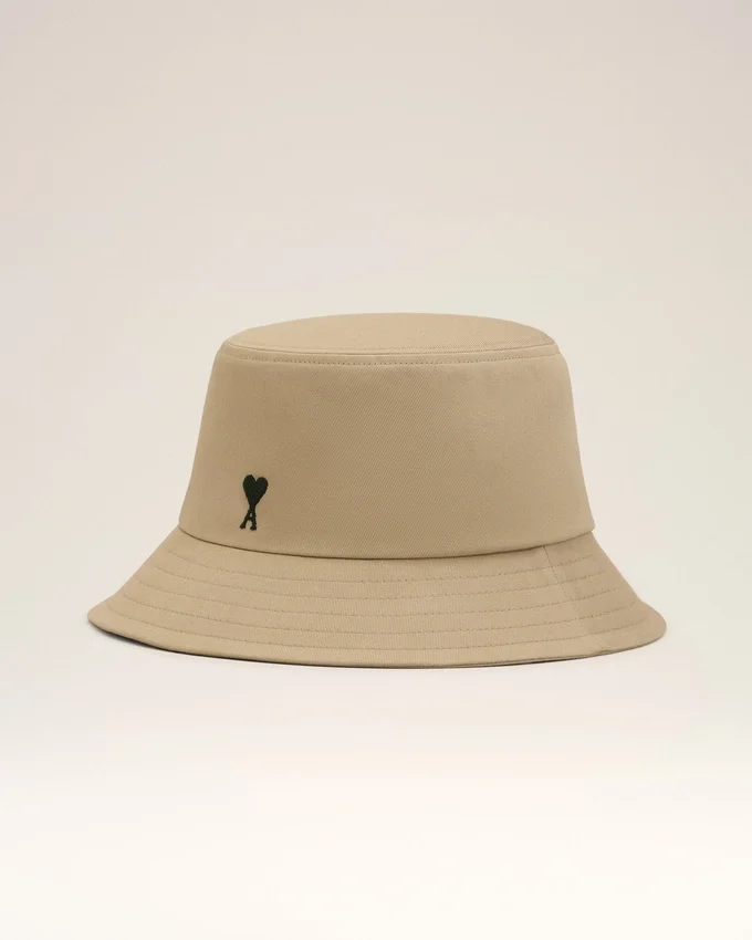 Beige Cotton Ami De Coeur Bucket Hat Beige Cotton Ami De Coeur Bucket Hat