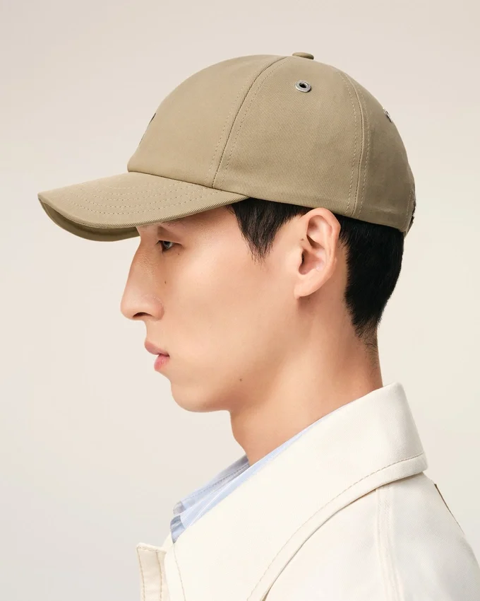 Beige Cotton Ami De Coeur Embroidery Cap Beige Cotton Ami De Coeur Embroidery Cap