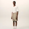 Beige Cotton Ami De Coeur Short