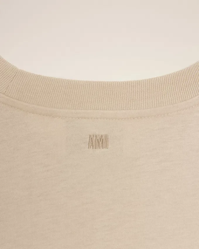 Beige Cotton Ami De Coeur T-Shirt Beige Cotton Ami De Coeur T-Shirt