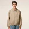 Beige Cotton Ami De CœUr Zipped Jacket
