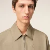 Beige Cotton Ami De CœUr Zipped Jacket