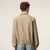 Beige Cotton Ami De CœUr Zipped Jacket