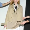 Beige Cotton Buttoned Jacket