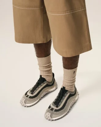 Beige Knit Mirage Sneakers