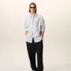 Black Blended Linen Elasticated Waist Trousers Black Blended Linen Elasticated Waist Trousers