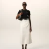 Black Cotton Ami De Coeur Cropped T-Shirt Black Cotton Ami De Coeur Cropped T-Shirt