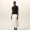 Black Cotton Ami De Coeur Cropped T-Shirt Black Cotton Ami De Coeur Cropped T-Shirt