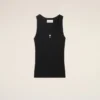 Black Cotton Ami De Coeur Tanktop Black Cotton Ami De Coeur Tanktop