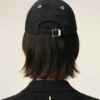 Black Cotton Ami Felt Patch Cap Black Cotton Ami Felt Patch Cap
