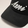 Black Cotton Ami Felt Patch Cap Black Cotton Ami Felt Patch Cap