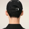 Black Cotton Ami Felt Patch Cap Black Cotton Ami Felt Patch Cap