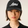 Black Cotton Ami Felt Patch Cap Black Cotton Ami Felt Patch Cap