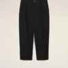 Black Cotton Carrot Oversized Trousers Black Cotton Carrot Oversized Trousers