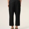 Black Cotton Carrot Oversized Trousers Black Cotton Carrot Oversized Trousers