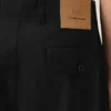 Black Cotton Carrot Oversized Trousers Black Cotton Carrot Oversized Trousers