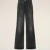 Black Cotton Flare Fit Jeans Black Cotton Flare Fit Jeans