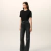 Black Cotton Flare Fit Jeans Black Cotton Flare Fit Jeans