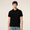 Black Cotton Red Ami De Coeur Polo Shirt Black Cotton Red Ami De Coeur Polo Shirt