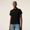 Black Cotton Red Ami De Coeur Polo Shirt Black Cotton Red Ami De Coeur Polo Shirt