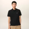 Black Cotton Short Sleeves Ami De Coeur Polo Shirt Black Cotton Short Sleeves Ami De Coeur Polo Shirt