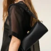 Black Cow Leather Carrousel Bag Black Cow Leather Carrousel Bag