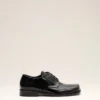 Black Cow Leather Derbies Shoes Black Cow Leather Derbies Shoes