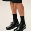 Black Cow Leather Derbies Shoes Black Cow Leather Derbies Shoes