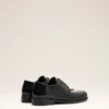 Black Cow Leather Derbies Shoes Black Cow Leather Derbies Shoes