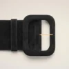 Black Cow Leather Large Belt Black Cow Leather Large Belt