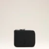 Black Cowhide Leather Ami De Coeur Compact Wallet Black Cowhide Leather Ami De Coeur Compact Wallet