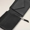 Black Cowhide Leather Ami De Coeur Compact Wallet Black Cowhide Leather Ami De Coeur Compact Wallet