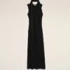 Black Jersey Maxi Lavalliere Dress Black Jersey Maxi Lavalliere Dress