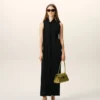 Black Jersey Maxi Lavalliere Dress Black Jersey Maxi Lavalliere Dress