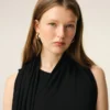 Black Jersey Maxi Lavalliere Dress Black Jersey Maxi Lavalliere Dress