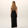 Black Jersey Maxi Lavalliere Dress Black Jersey Maxi Lavalliere Dress