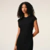 Black Jersey Sleeveless Fitted Long Dress Black Jersey Sleeveless Fitted Long Dress