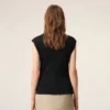 Black Jersey Sleeveless Fitted Top Black Jersey Sleeveless Fitted Top