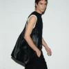 Black Taurillon Leather Etienne Crossbody Bag Black Taurillon Leather Etienne Crossbody Bag