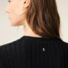 Black Knit Mini Godet Dress Black Knit Mini Godet Dress
