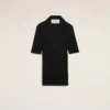 Black Knit Short Sleeves Polo Black Knit Short Sleeves Polo