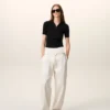 Black Knit Short Sleeves Polo Black Knit Short Sleeves Polo
