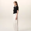 Black Knit Short Sleeves Polo Black Knit Short Sleeves Polo