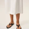 Black Lamb Leather Pointed Toe Flip Flops Black Lamb Leather Pointed Toe Flip Flops