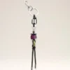 Black Leather and Metal Ami De Coeur Pearls Keyring Black Leather and Metal Ami De Coeur Pearls Keyring