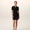 Black New Wool Big Buckle Belted Mini Skirt