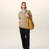 Black New Wool Elasticated Waist Trousers Black New Wool Elasticated Waist Trousers