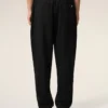 Black New Wool Elasticated Waist Trousers Black New Wool Elasticated Waist Trousers